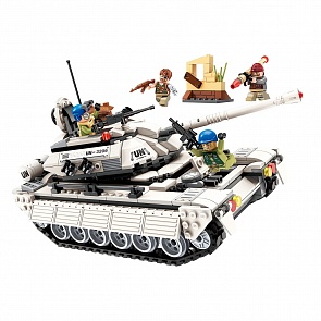 Конструктор – Танк с фигурками и аксессуарами, 430 деталей (Enlighten Brick, BRICK3206 (12))